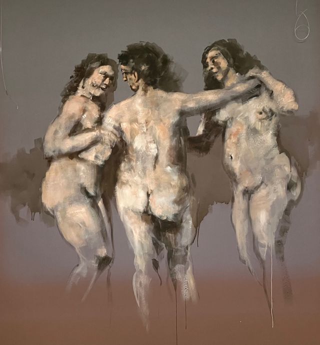 schilderij acryl op doek 195 x 205 cm
