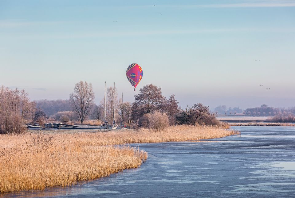 Broek Bloksloot winter luchtballon