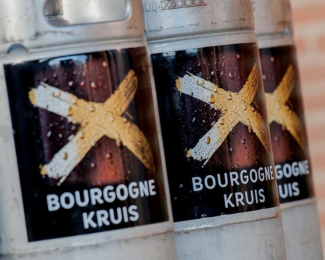 Een fust van brouwerij Bourgogne Kruis