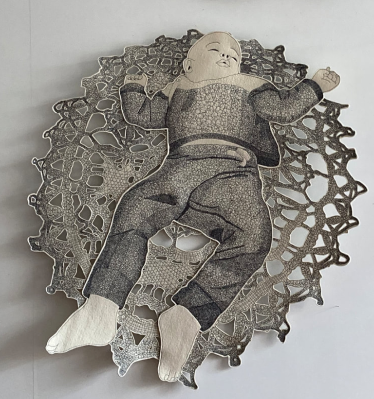 Textielkunstwerk Irma Frijlink
