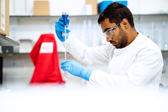 Person working in a lab