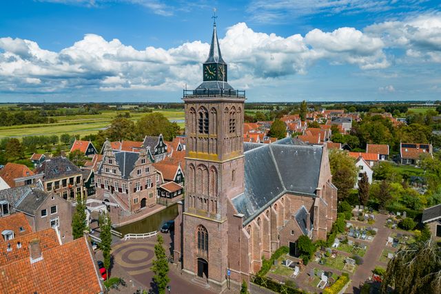 De Grote Kerk in De Rijp (Noord-Holland).