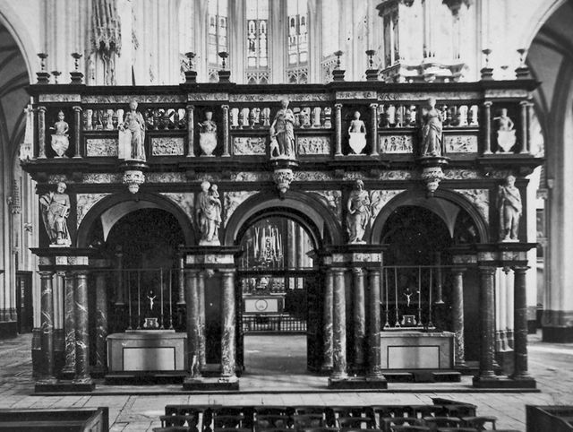 foto oksaal in de Sint-Jan circa 1860