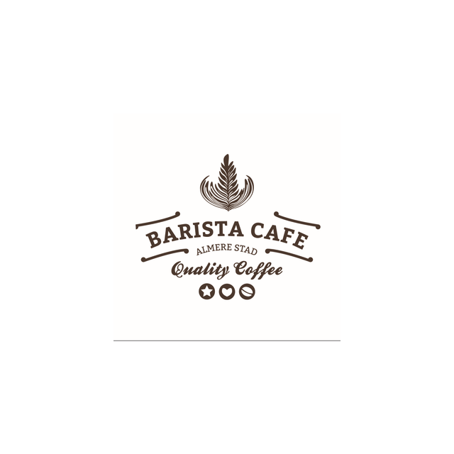 Logo van barista cafe in Almere Centrum