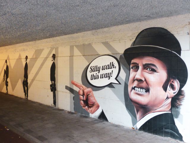 Silly Walk tunnel in Eindhoven