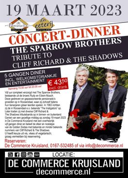 Concert-dinner met de Sparrow Brothers