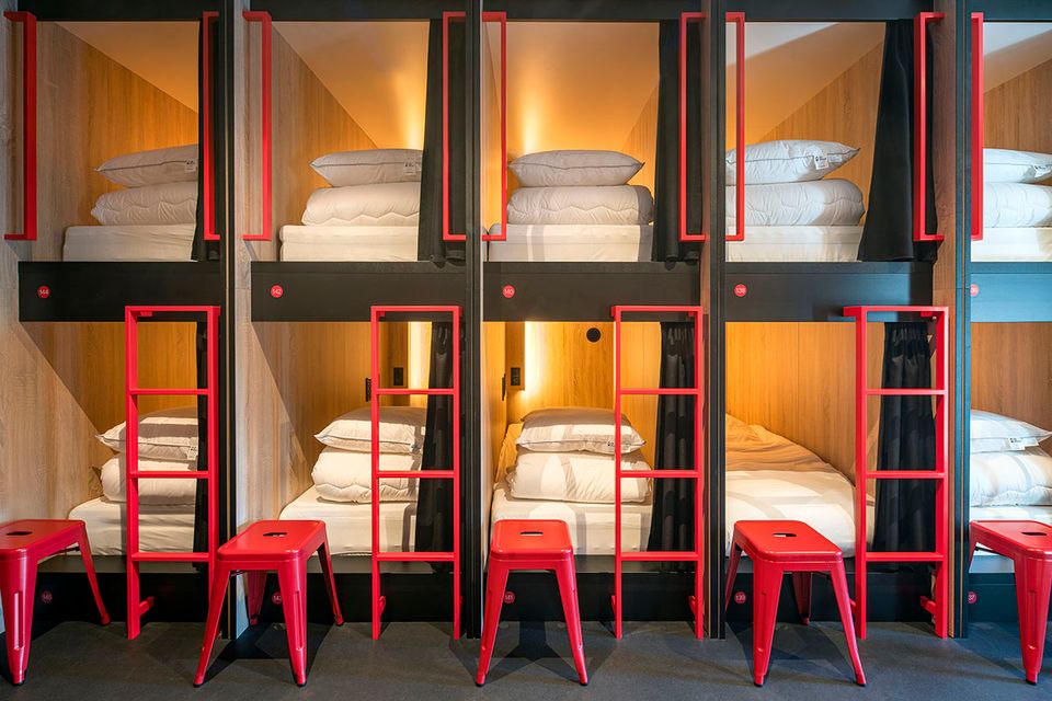 Diverse pods in City Trip Hostels Purmerend