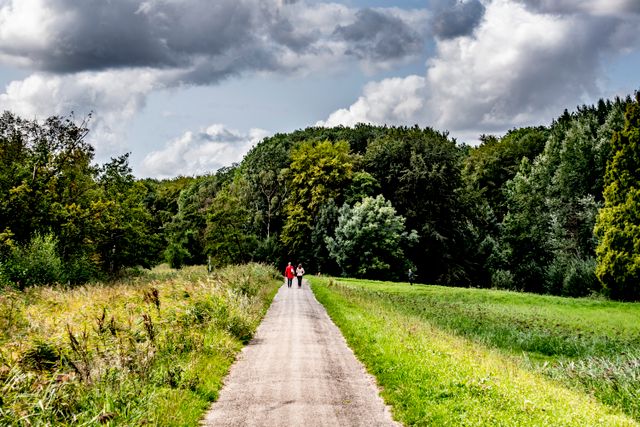 Mooi wandelpad nabij de poel en het Amsterdamse Bos
