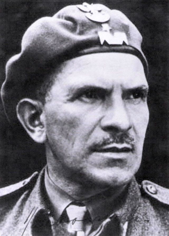 Generaal-majoor Stanisław Sosabowski (8 mei 1892 - 25 september 1967), bevelhebber van de 1e Poolse Onafhankelijke Parachutisten Brigade.