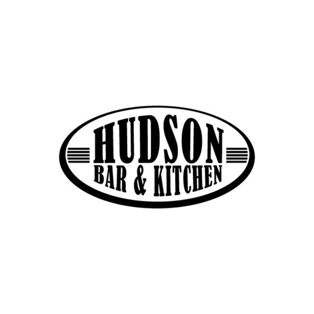 Logo van burger bar hudson bar en kitchen in Almere Centrum. hamburger, american food.