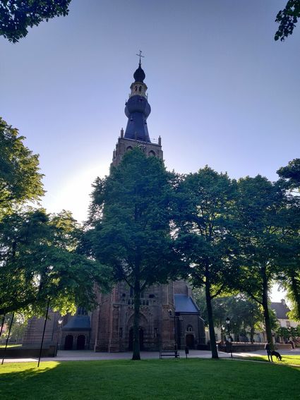 Een mooie foto van de Sint Petruskerk in Hilvarenbeek.