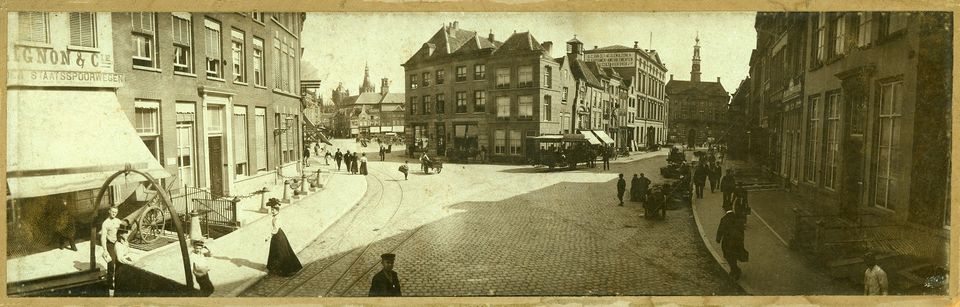 Historische foto van de binnenstad.