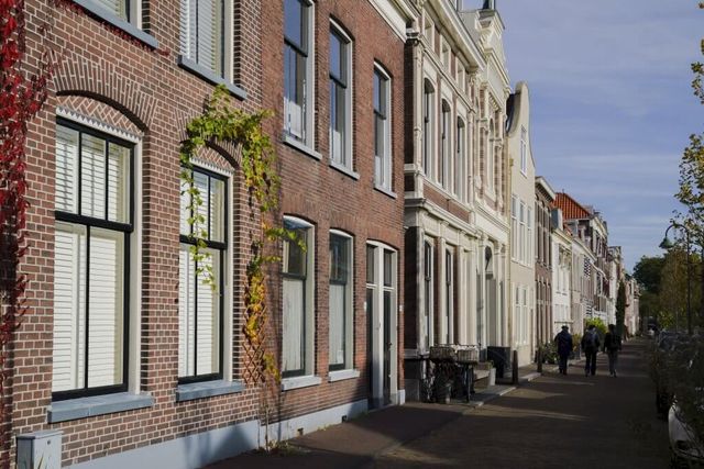 Het Straatje van Vermeer in 2023 in de Vlamingstraat in Delft