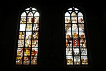 Glas in lood in de Grote Kerk