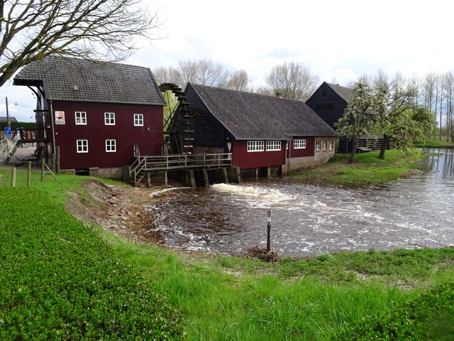 Opwetten water mill in summer