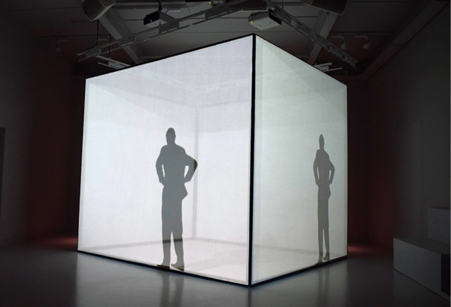 Mondriaanhuis video-installatie Piet Mondriaan nadenken