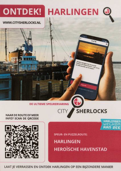 Nieuwe digitale speur- en puzzelroute in Harlingen: City Sherlocks.