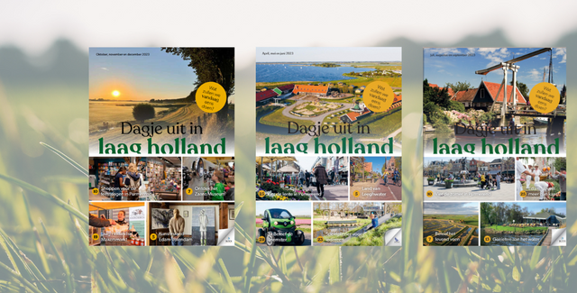 Covers van Dagje uit in Laag Holland magazine.
