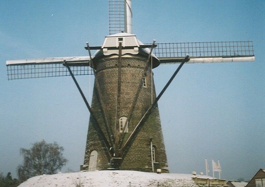 Holten's Mühle in Deurne im Winter