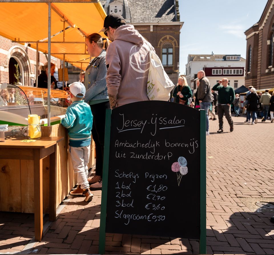 Jersey Ijssalon op de Laag Hollandse Makersmarkt.