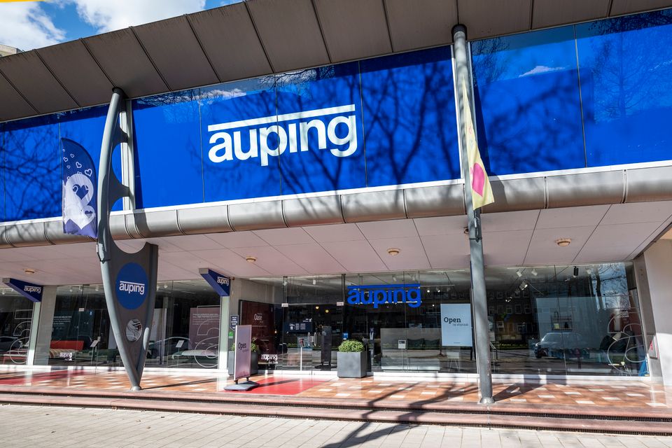 Dit is een foto van de Auping Store in het Woonhart in Zoetermeer.