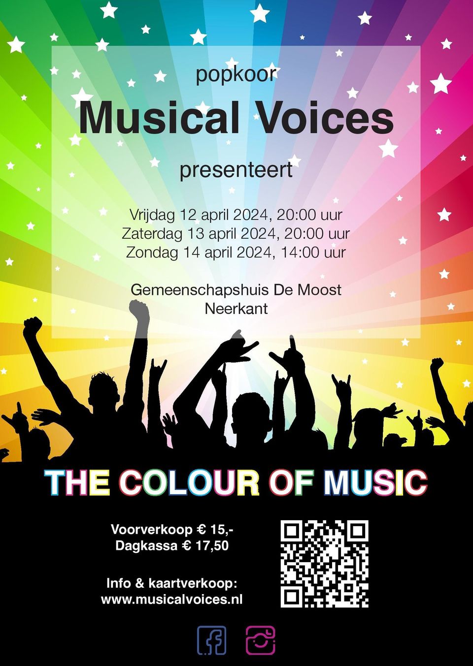 Affiche Musical Voices 45 jaar - The Colour of Music