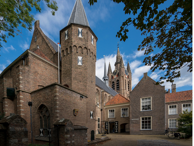Museum Prinsenhof Delft van buitenaf