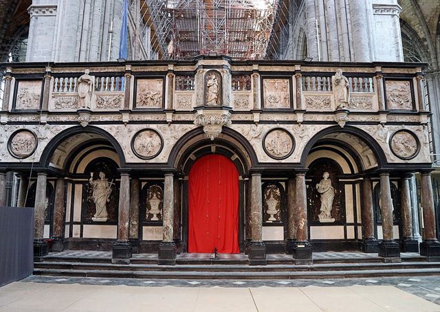 oksaal door Floris de Vriendt cathédrale Notre Dame Doornik