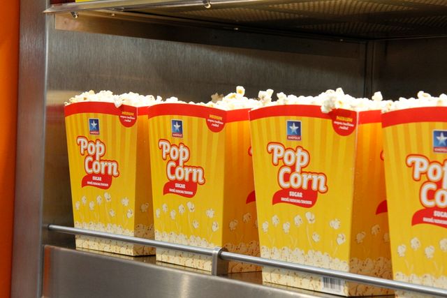 Popcornbakken bij Kinepolis in Almere Centrum
