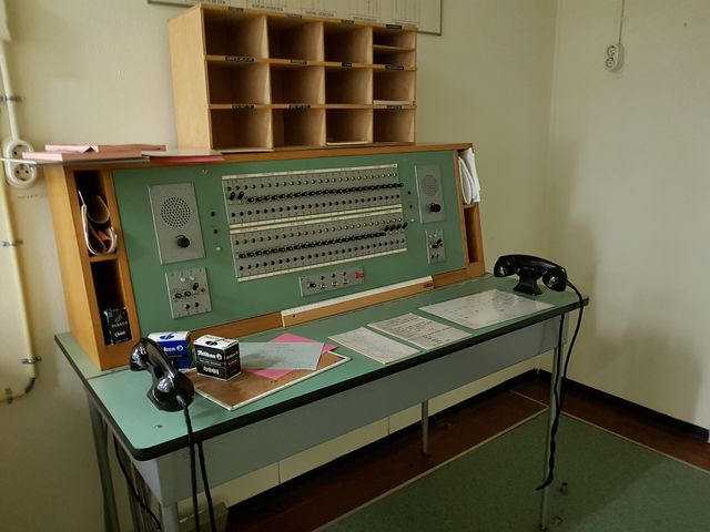 Oud schakelbord van de telefooncentrale