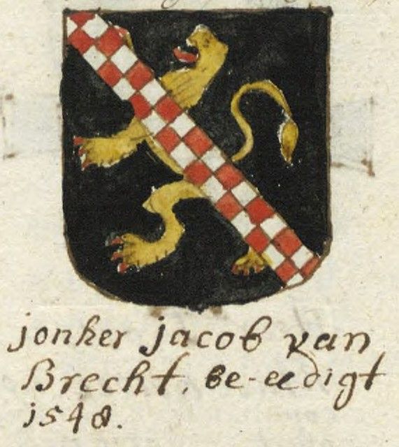 Wapen van schout Jacob van Brecht (BHIC, 's-Hertogenbosch, 1232)